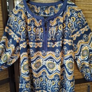 NWT Zac & Rachel Peasant Blouse ~ 2x